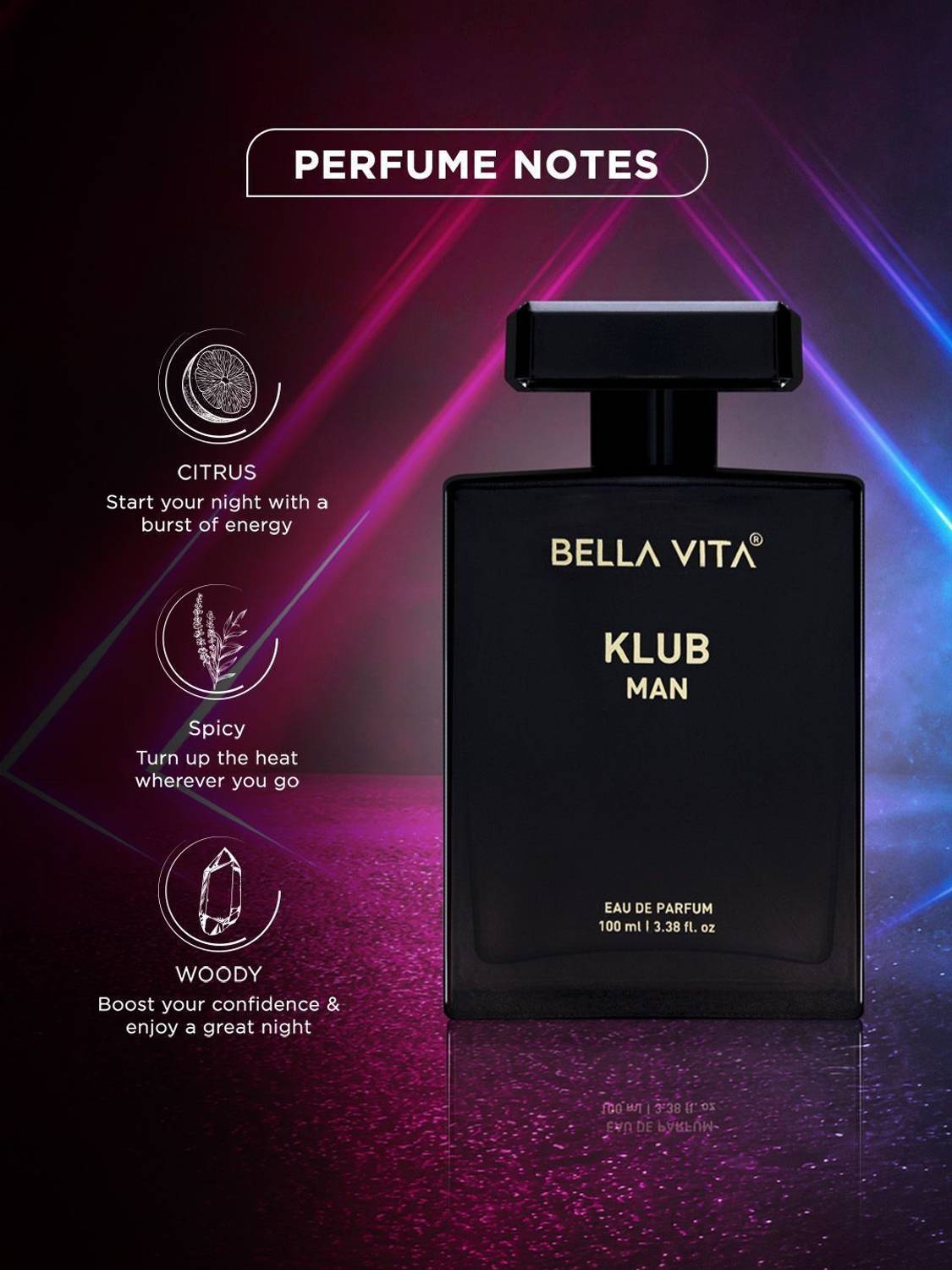 Shopsy BELLAVITA KLUB MEN Eau de Parfum 100ml - Image 3