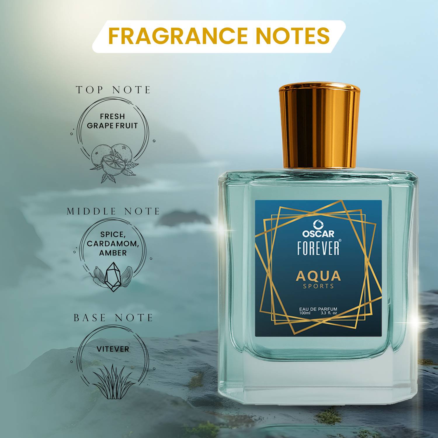 OSCAR Forever Aqua Sport Perfume 100 ml - Image 4