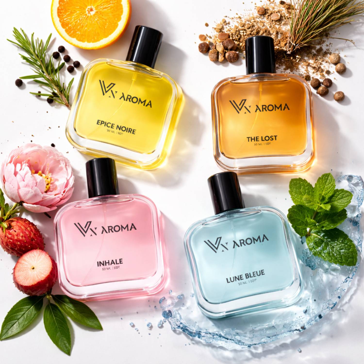 VN AROMA Combo Pack of 4 Eau de Pack of 4 · 200 ml (800 ml total) - Image 2