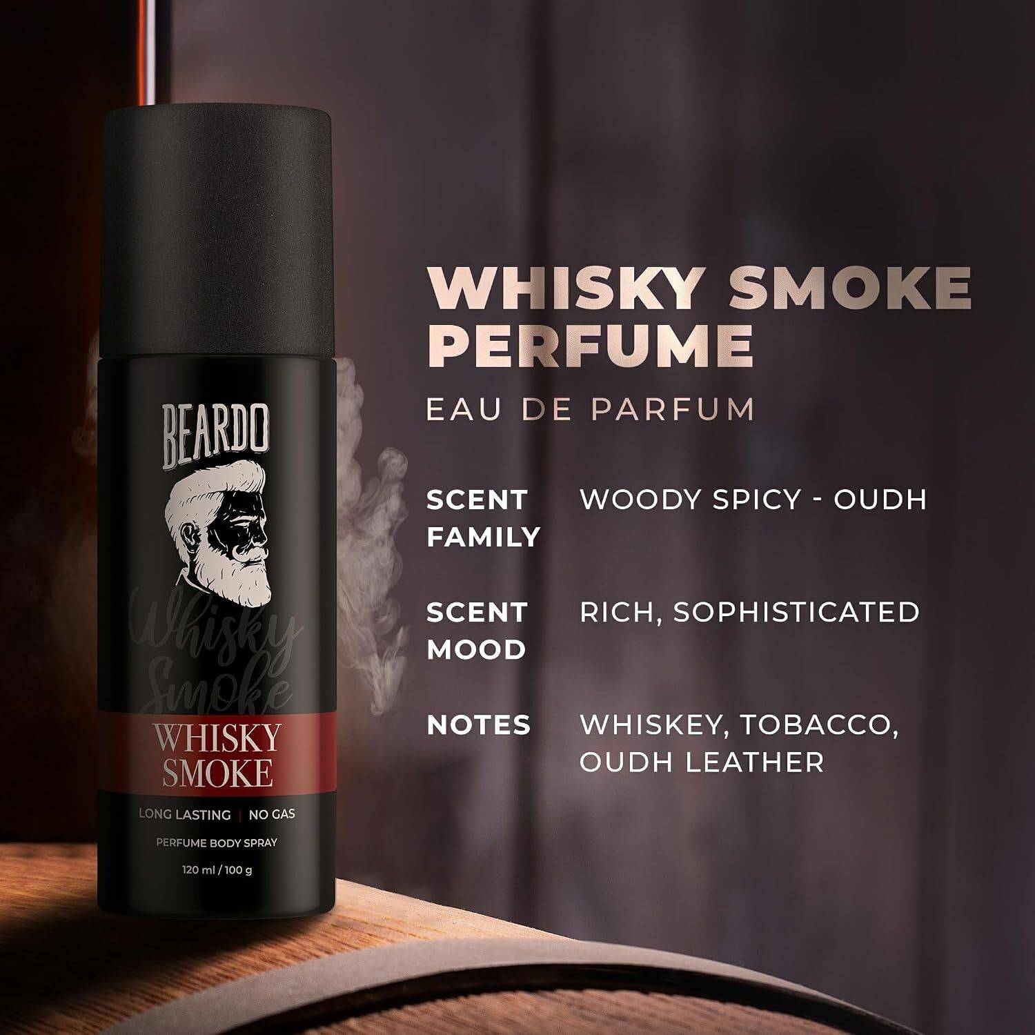 BEARDO Whisky Smoke Perfume 170ml - Image 3