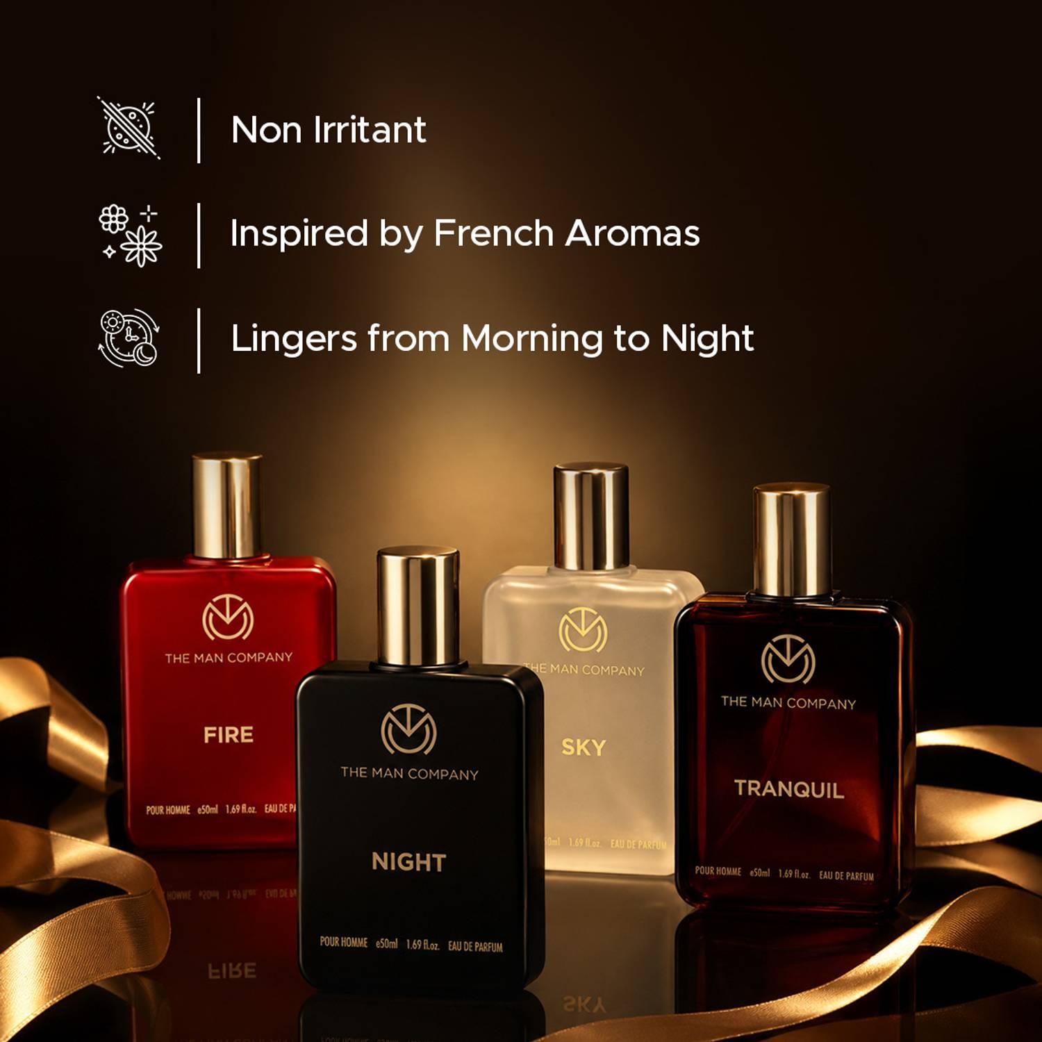 THE MAN COMPANY Luxury Perfume Set 4 Pack of 4 · 50 ml (200 ml total) - Image 4