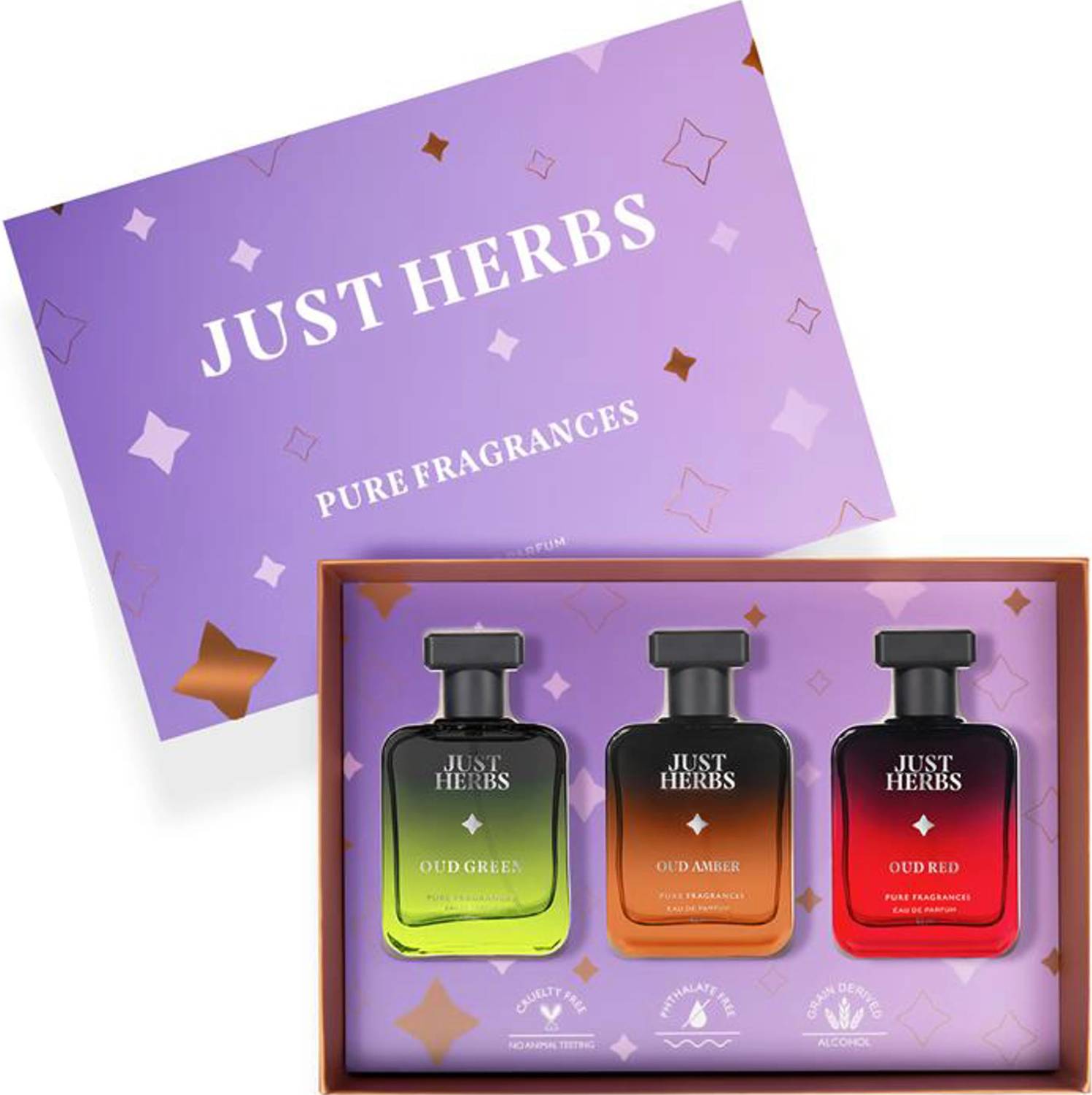 Just Herbs Intense Oud Trio Perfume Pack of 3 · 50 ml (150 ml total)