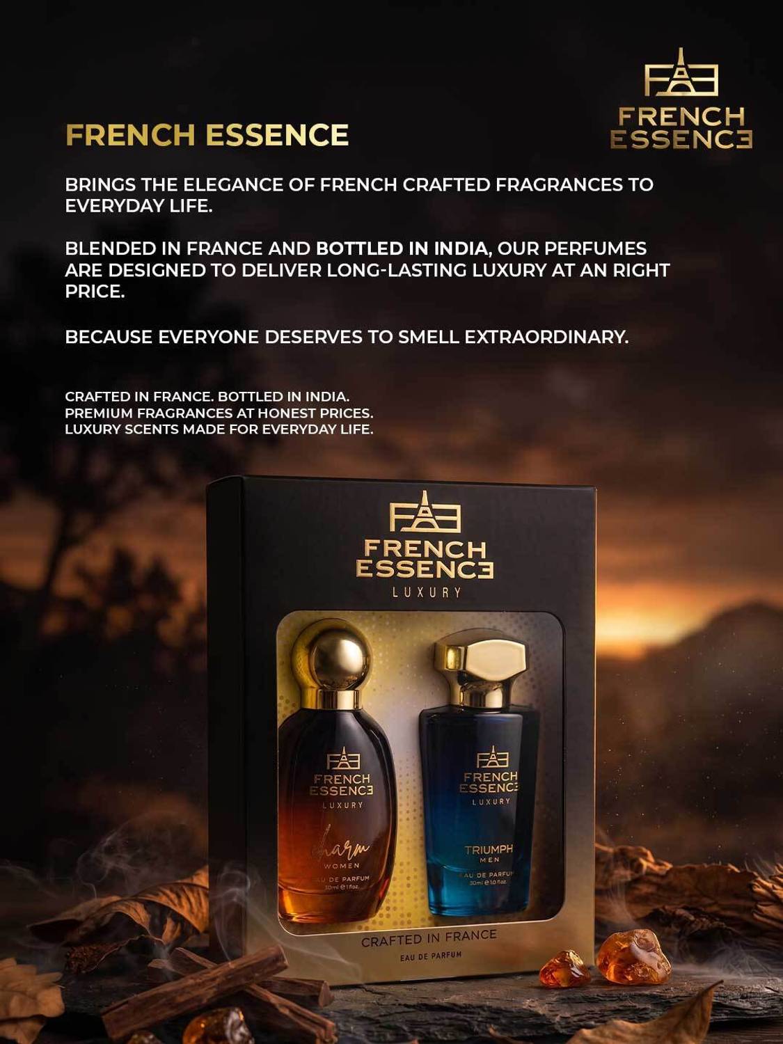 French Essence Luxury Charm & Triumph Perfume 30 ml x 2 - Image 5