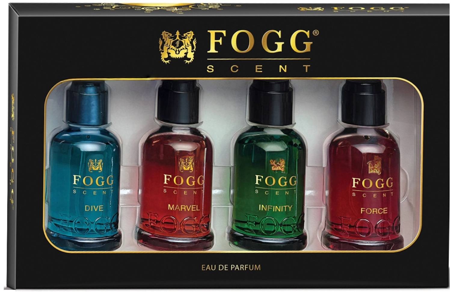 FOGG Gift Set Pack of 4- Premium Perfume Scent With Long Lasting Eau de Parfum  -  120 ml