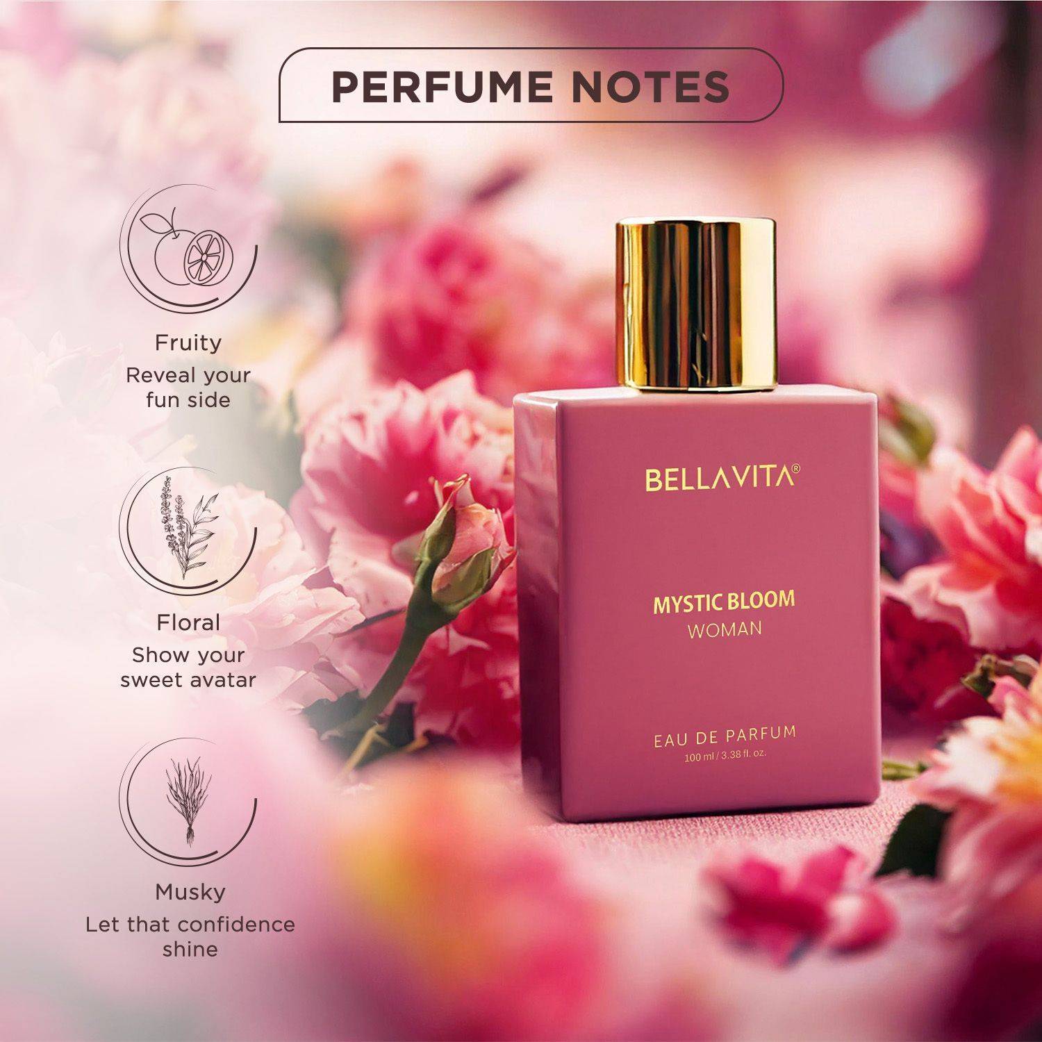 BELLAVITA MYSTIC BLOOM Perfume 100 ml - Image 2