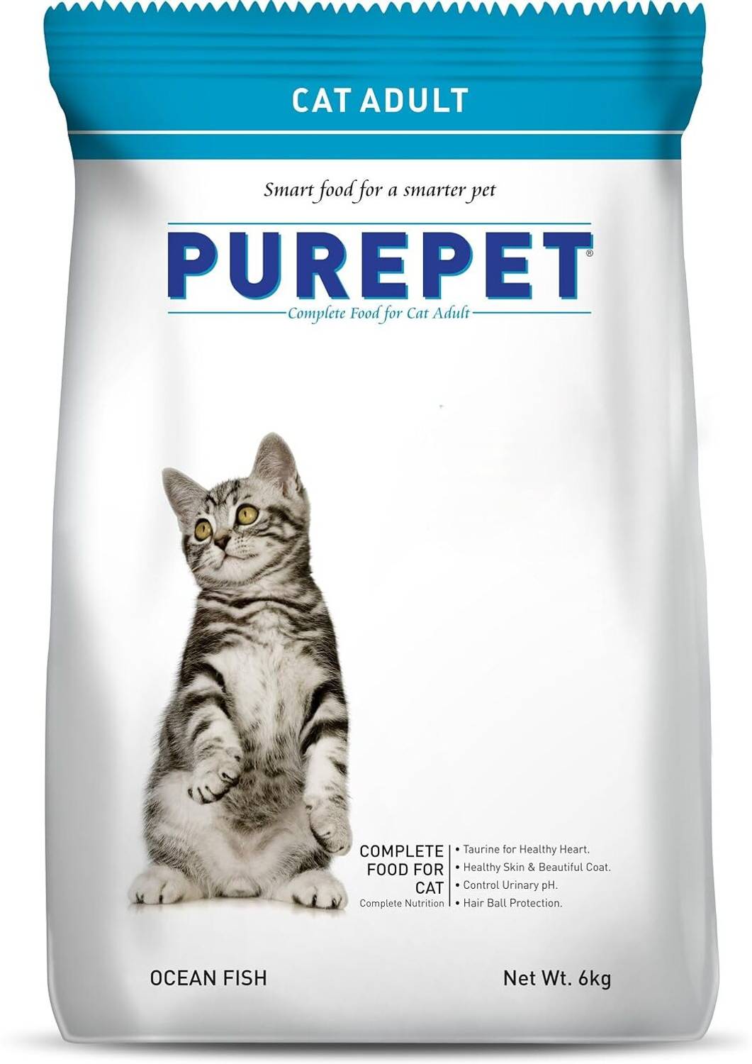 Purepet Ocean Fish 6 kg Dry Adult Cat Food - Image 1