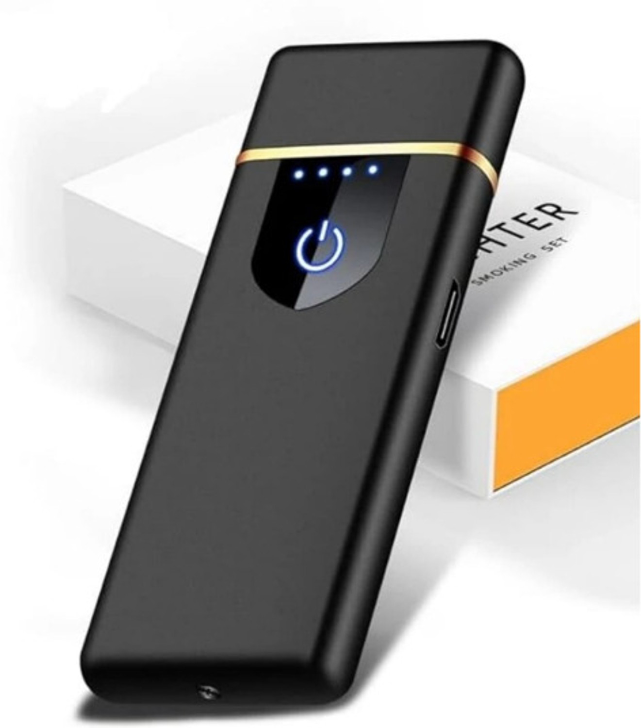 B inik USB Cigarette Lighter USB Rechargeable Electric Lighter with Touch Sensing, Windproof Design Pocket Lighter