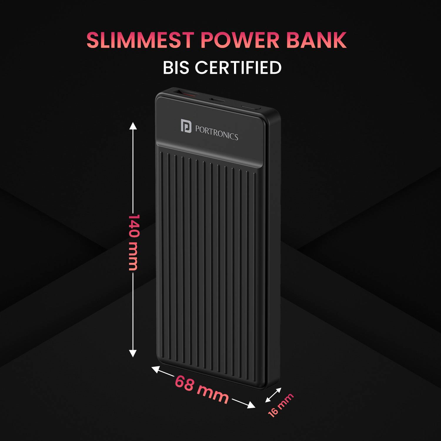 Portronics 10000 mAh 22.5W Ultra Slim Power Bank - Image 2