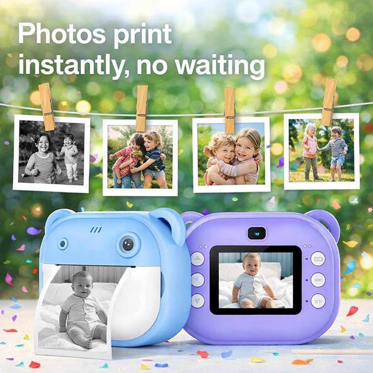 Snapbiz Mini Kids Instant Print Camera (Blue) - Image 2