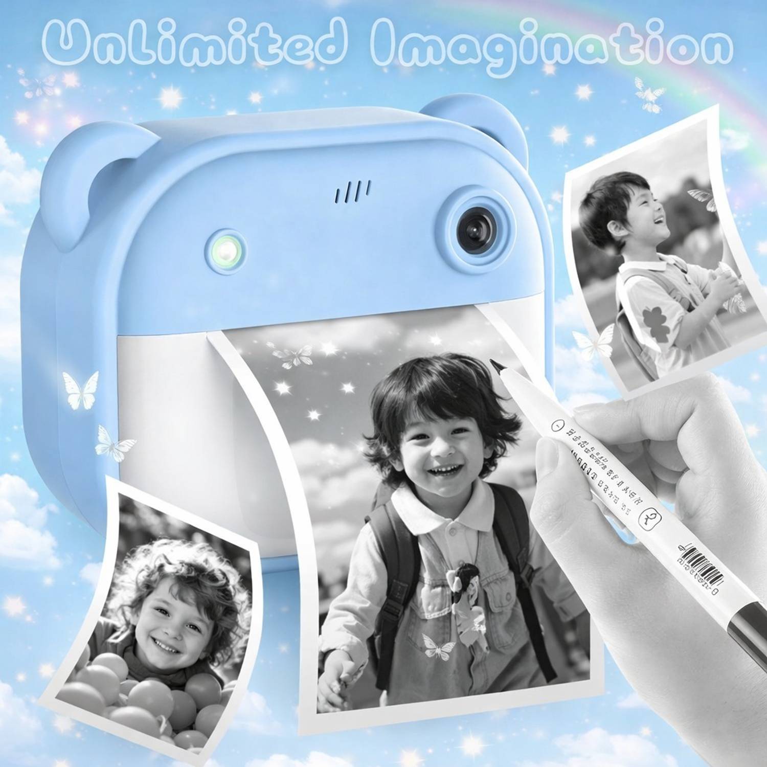 Snapbiz Mini Kids Instant Print Camera (Blue) - Image 4