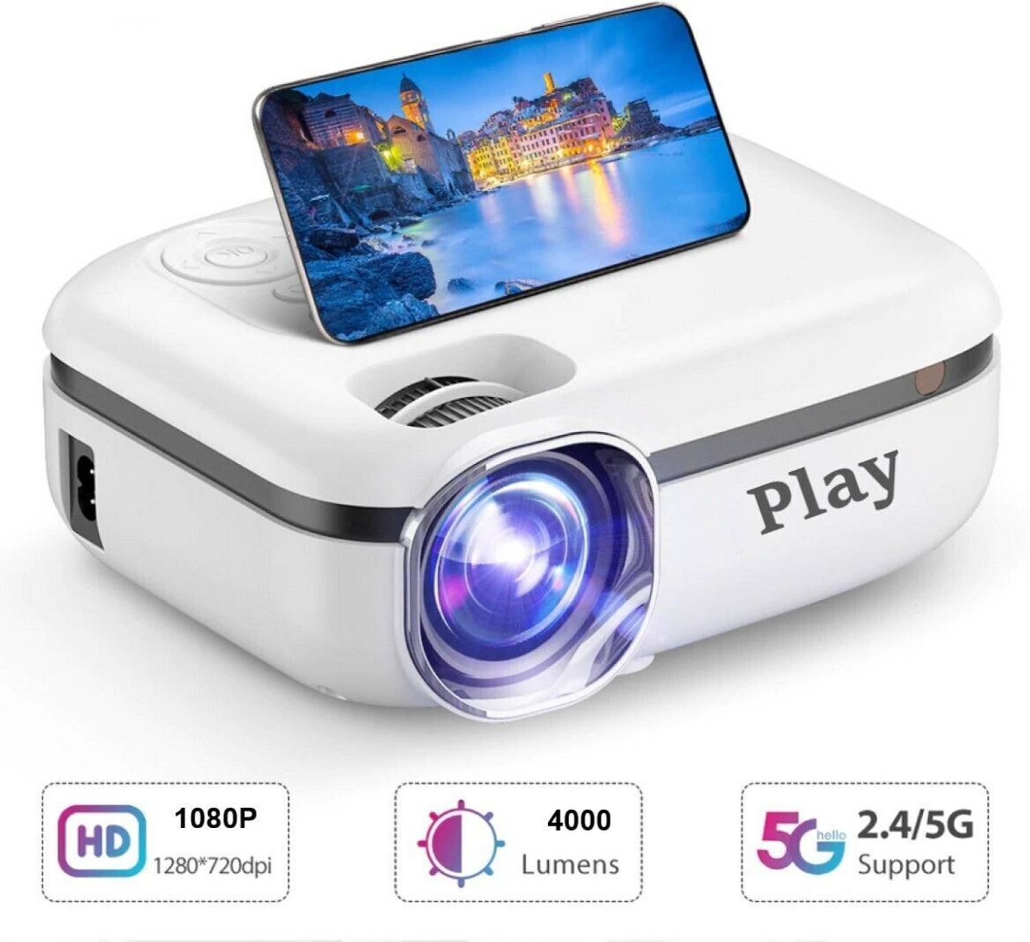 PLAY MP7 Full HD LED WiFi 3D Projector - Image 3
