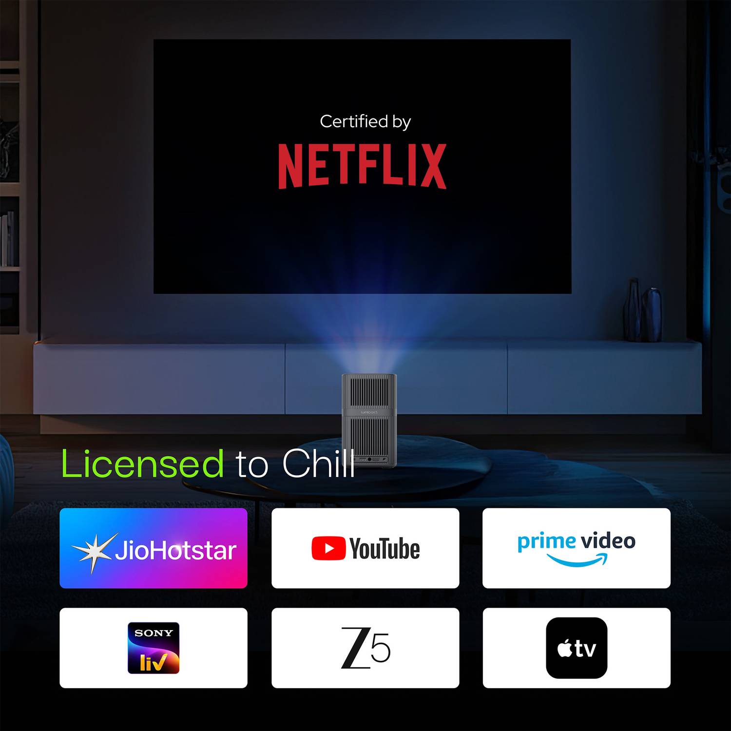 Lumio Arc 5 100" Portable Google TV Projector - Image 3