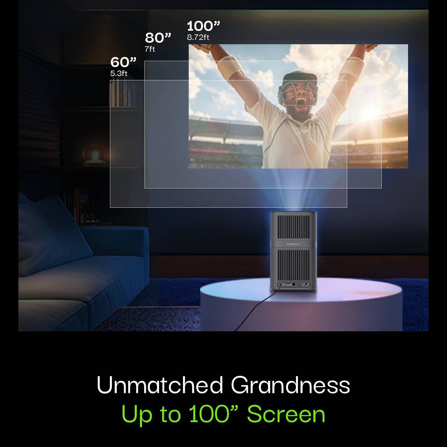 Lumio Arc 5 100" Portable Google TV Projector - Image 4
