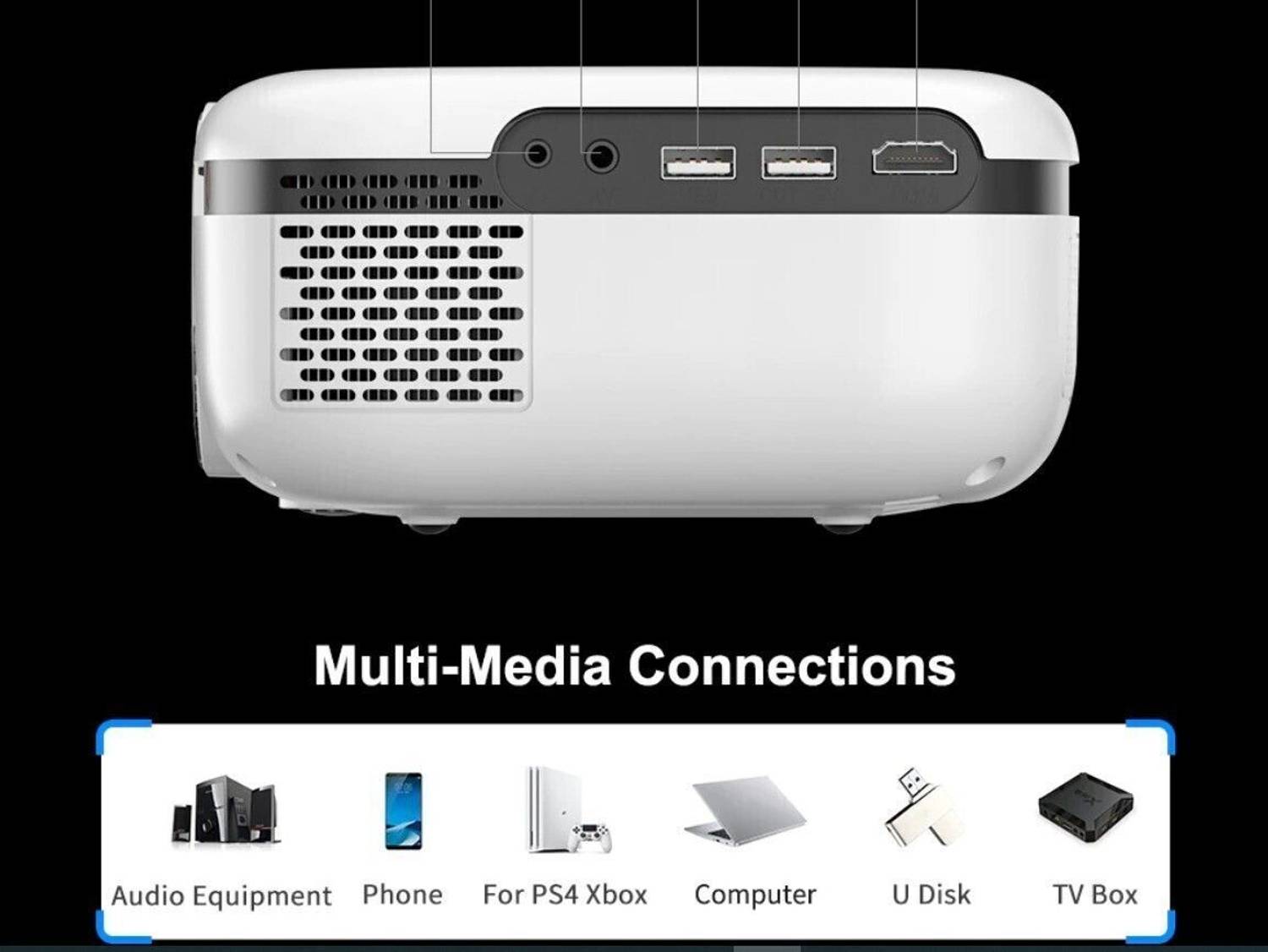 PLAY MP7 Full HD LED WiFi 3D Projector - Image 4