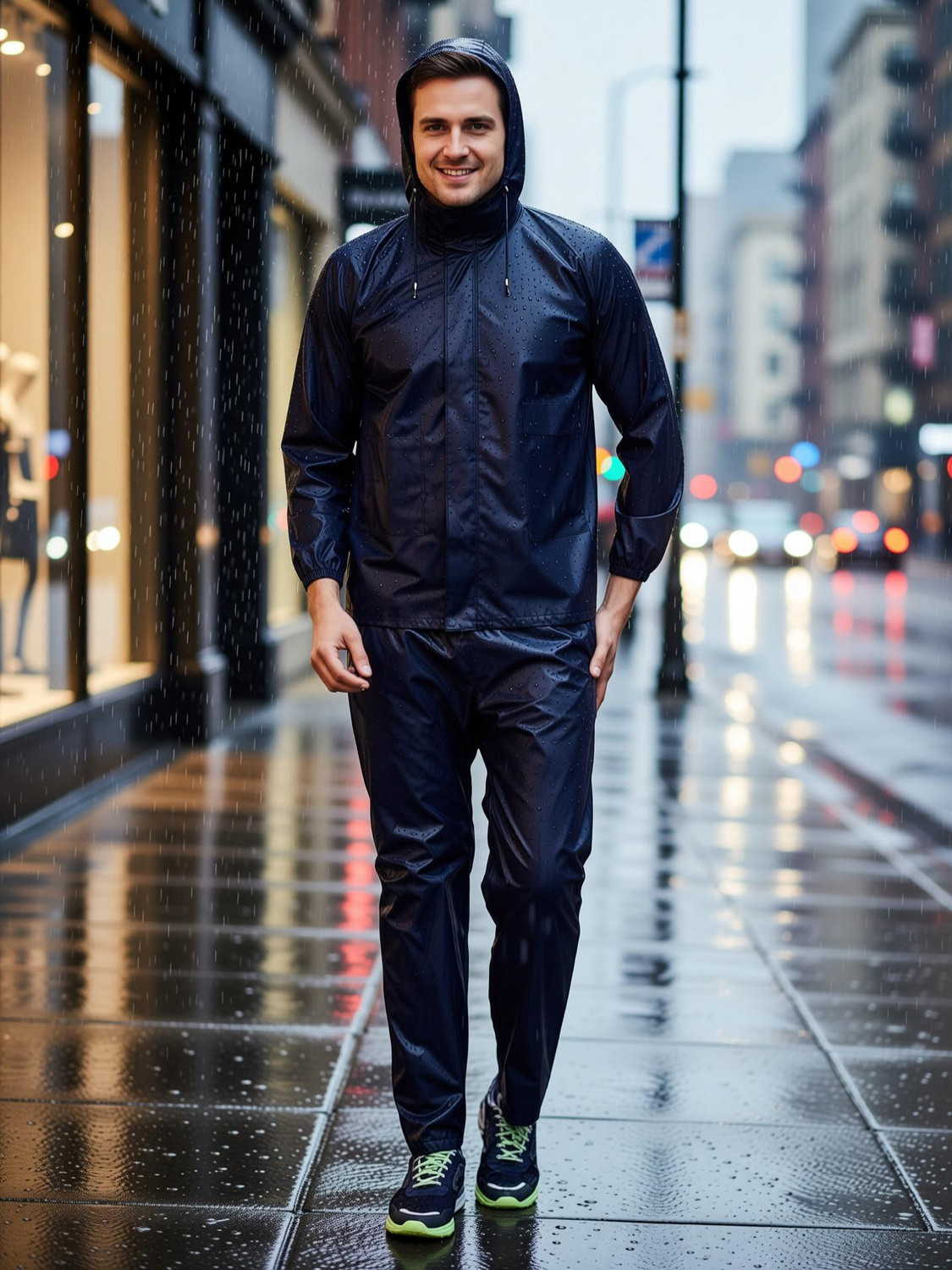 Jim-Dandy Solid Men & Women Raincoat