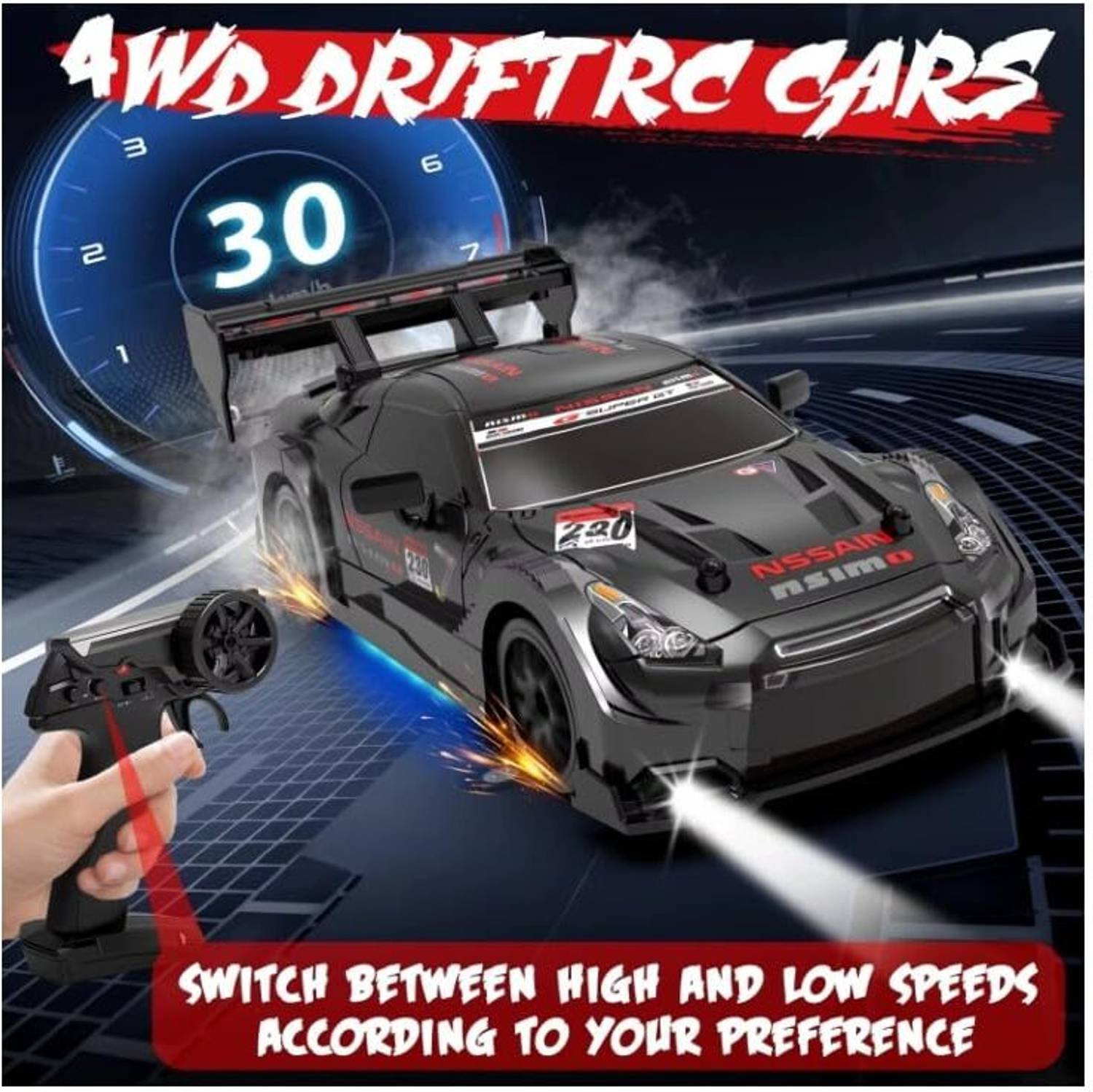Flytek Rechargeable 4x4 RC Drift Car - Image 2