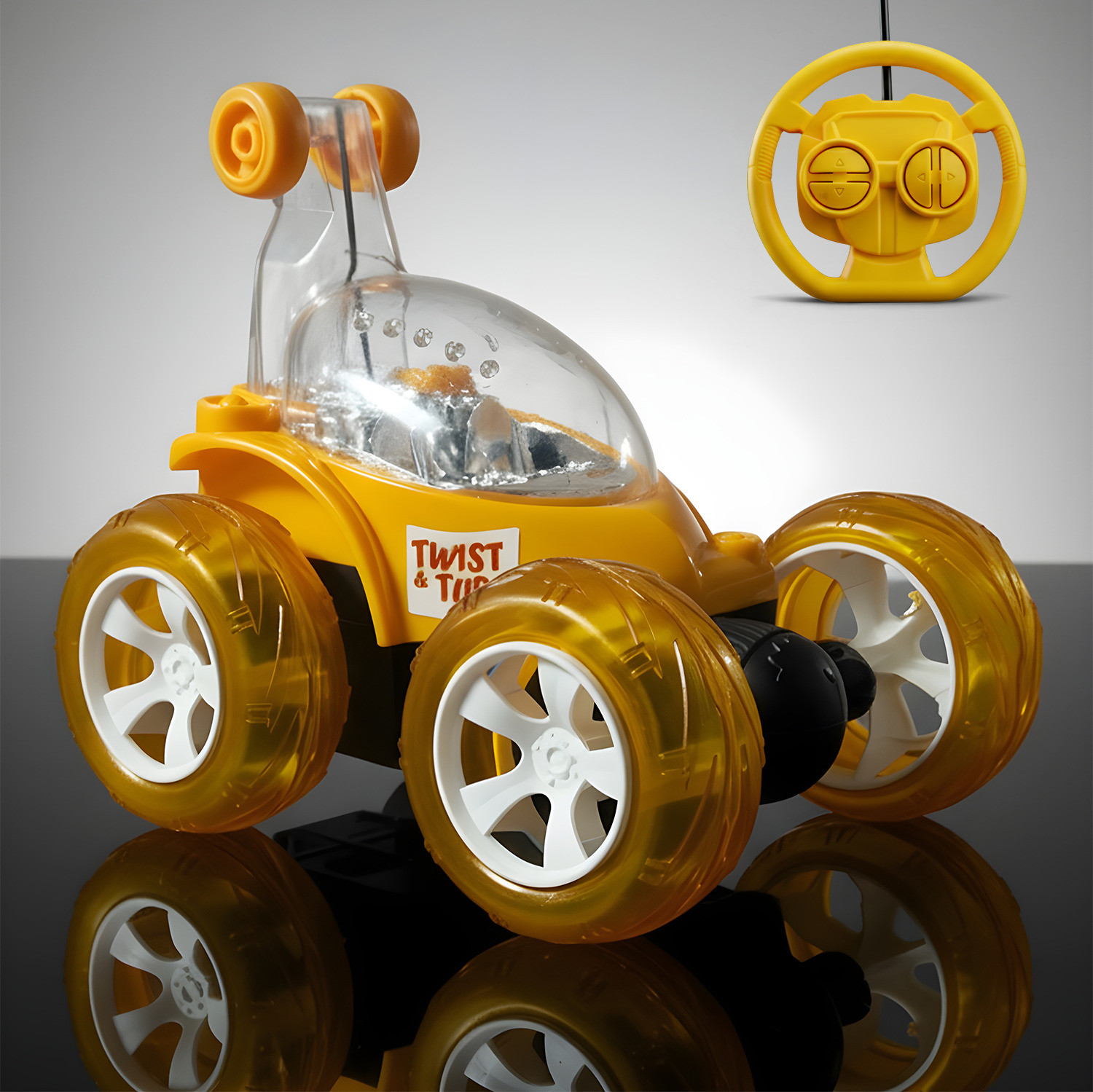 Smart Boy Remote Control Stunt Car Model 9802 With 360 Degree Rotation And Steering Wheel