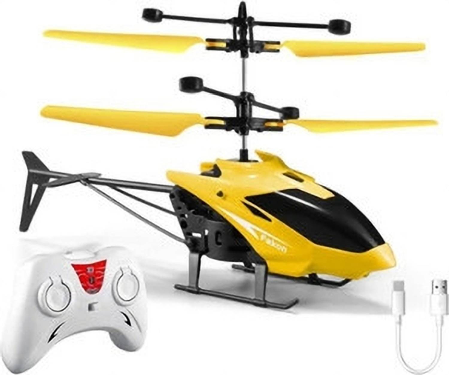 KiddyNest Helicopter RC Yellow - Image 4