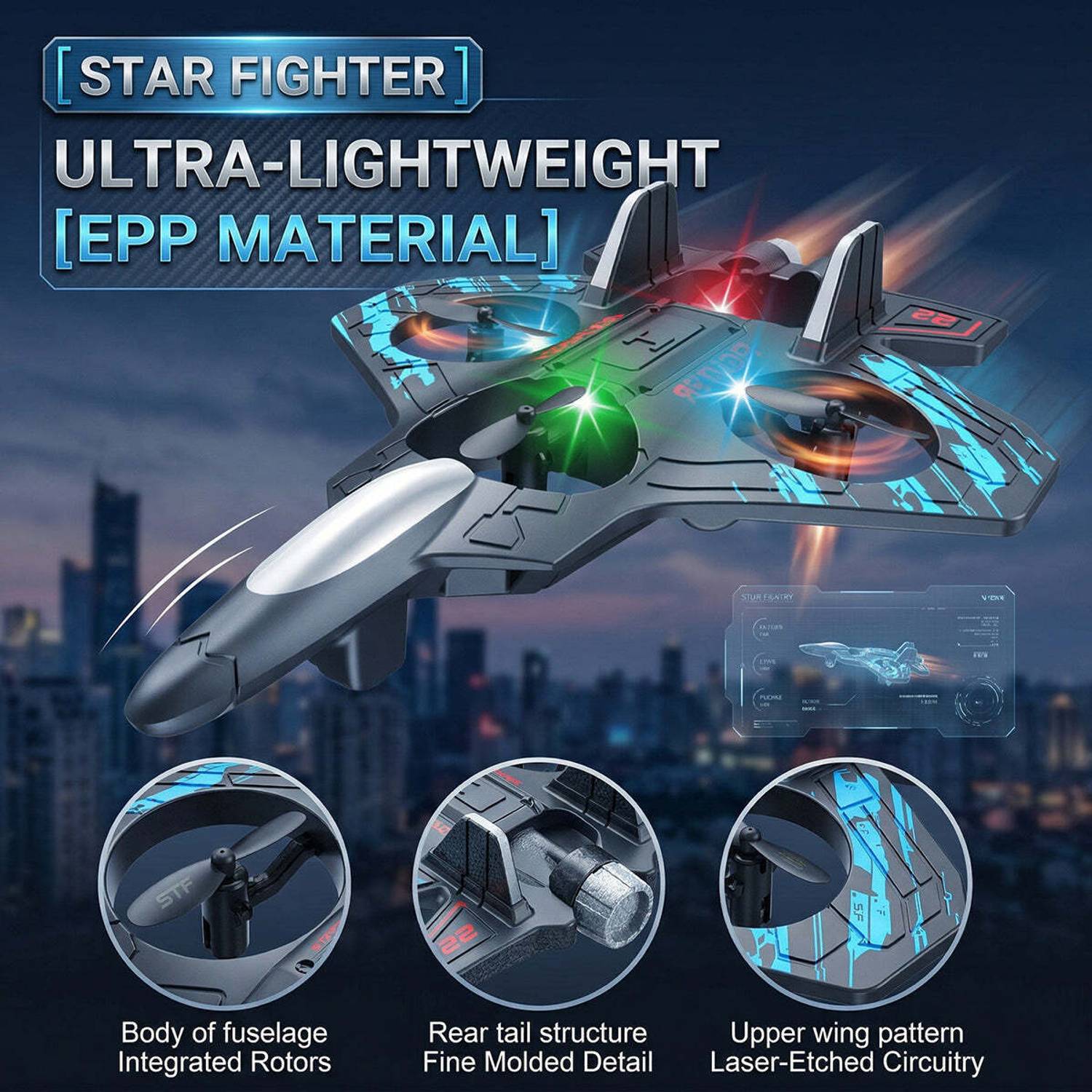 ENMORA Remote Control Fighter Jet FEGW36 - Image 2