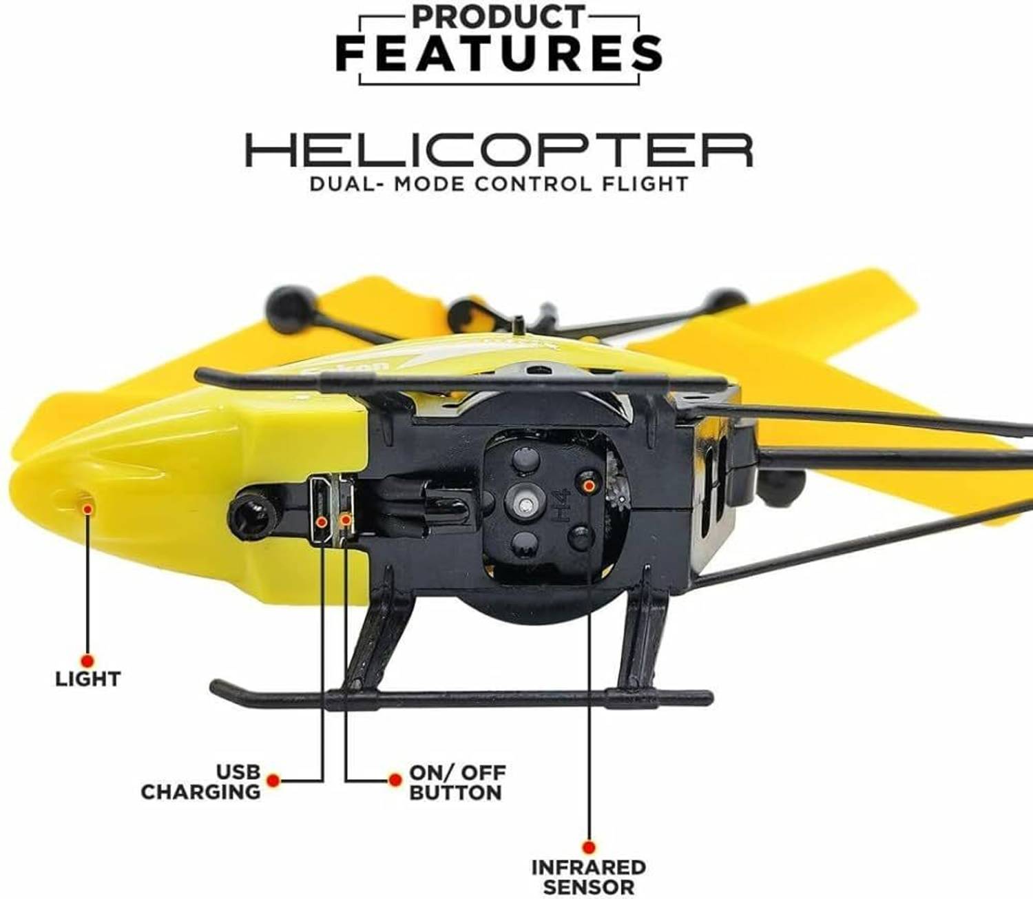 KiddyNest Helicopter RC Yellow - Image 3