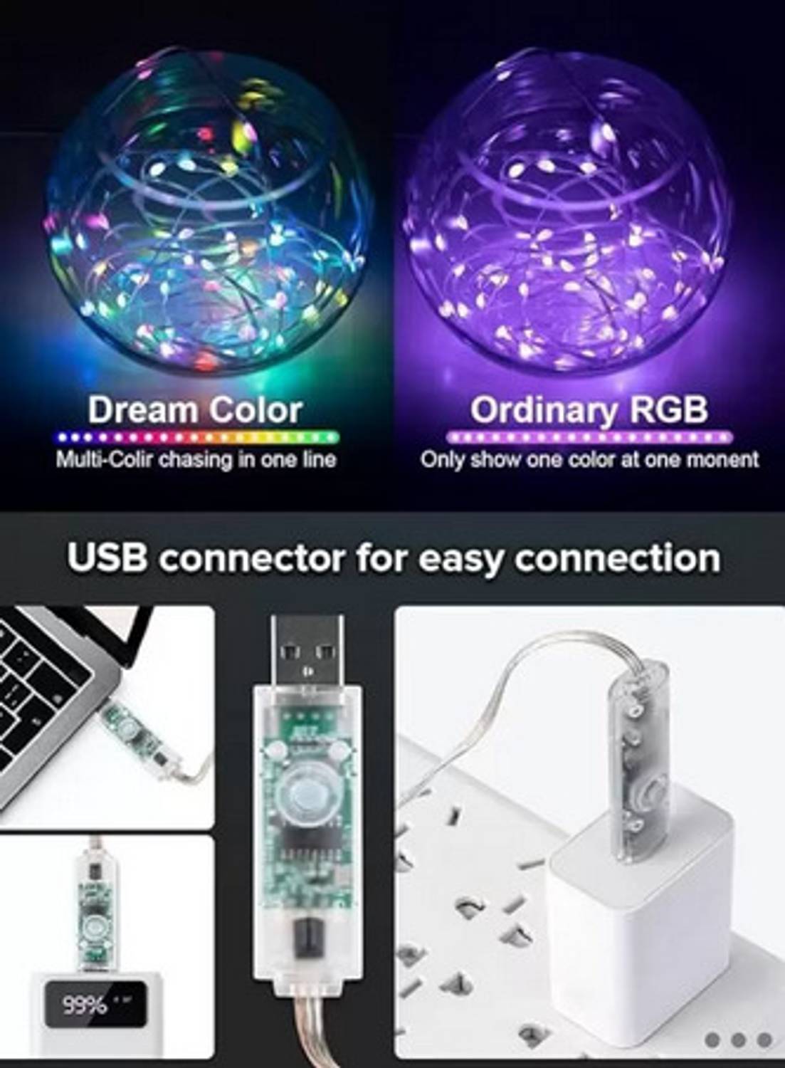 HRYFiNE 5M Smart USB LED Light Strip - Image 5