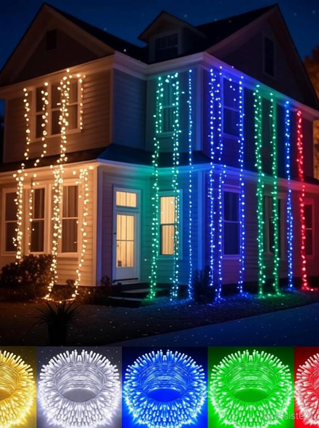 MPROW 40 LEDs 11m Multicolor Rice Lights - Image 2