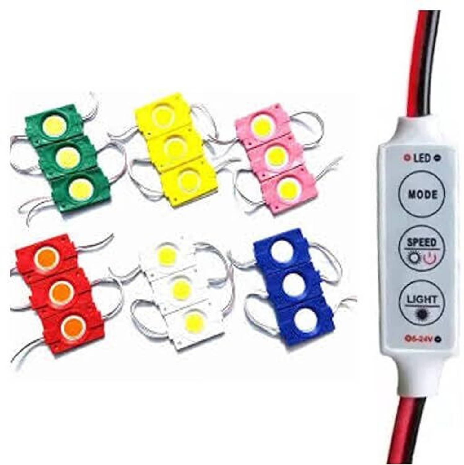 StrawHat 0.18 m Rice Lights, 6 Colors - Image 1