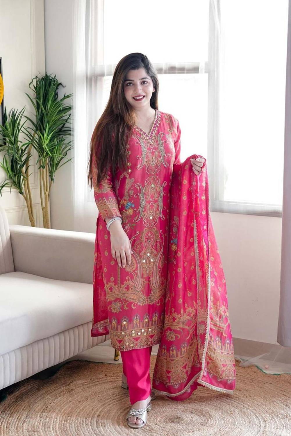 Angel western Embroidered Kurta Set - Image 1