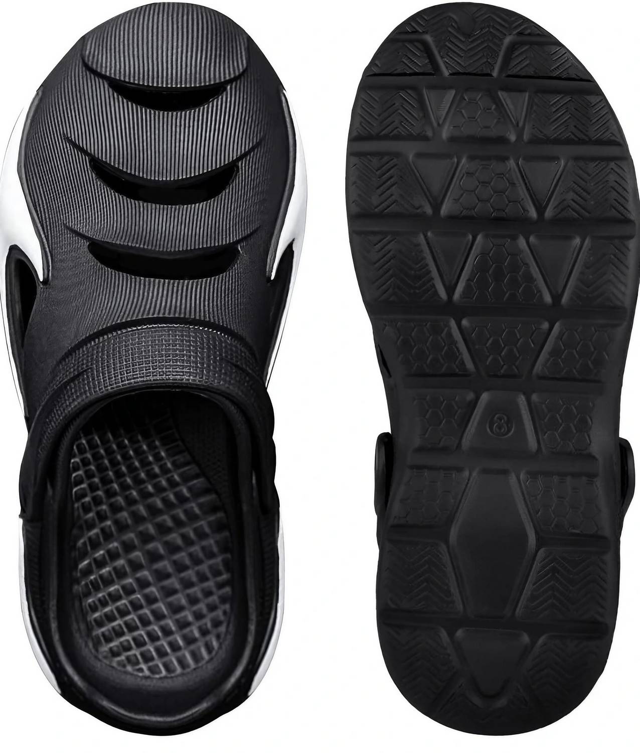 KNIEVL Men Black Clogs - Image 5