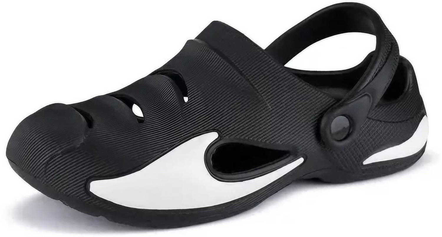 KNIEVL Men Black Clogs - Image 3