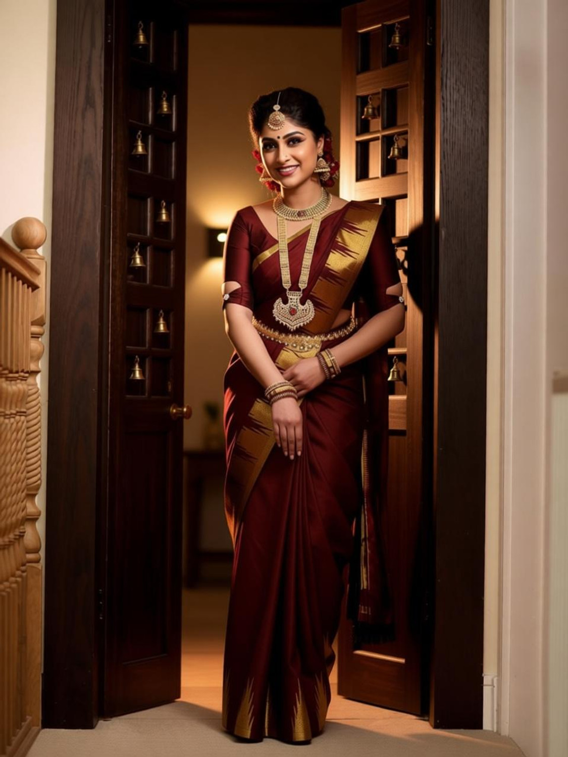 FAB WOVEN Woven Banarasi Art Silk Saree with Unstitched Blouse