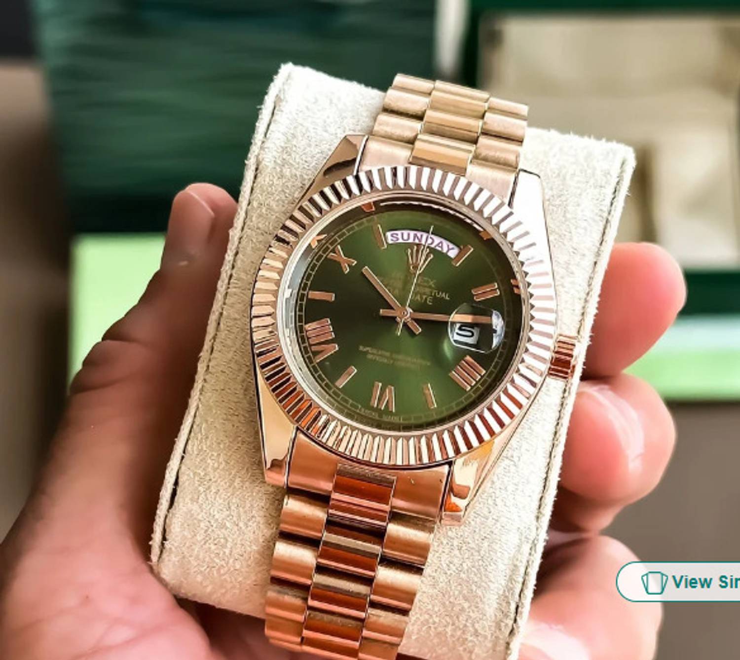 Pranshi Nano Glass for Golden Rolex Watch - Image 1