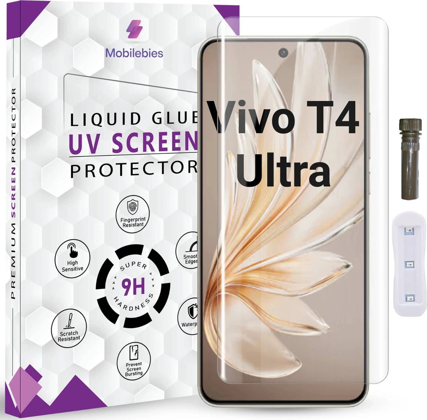Mobilebies Tempered Glass for Vivo T4 Ultra 5G - Image 1