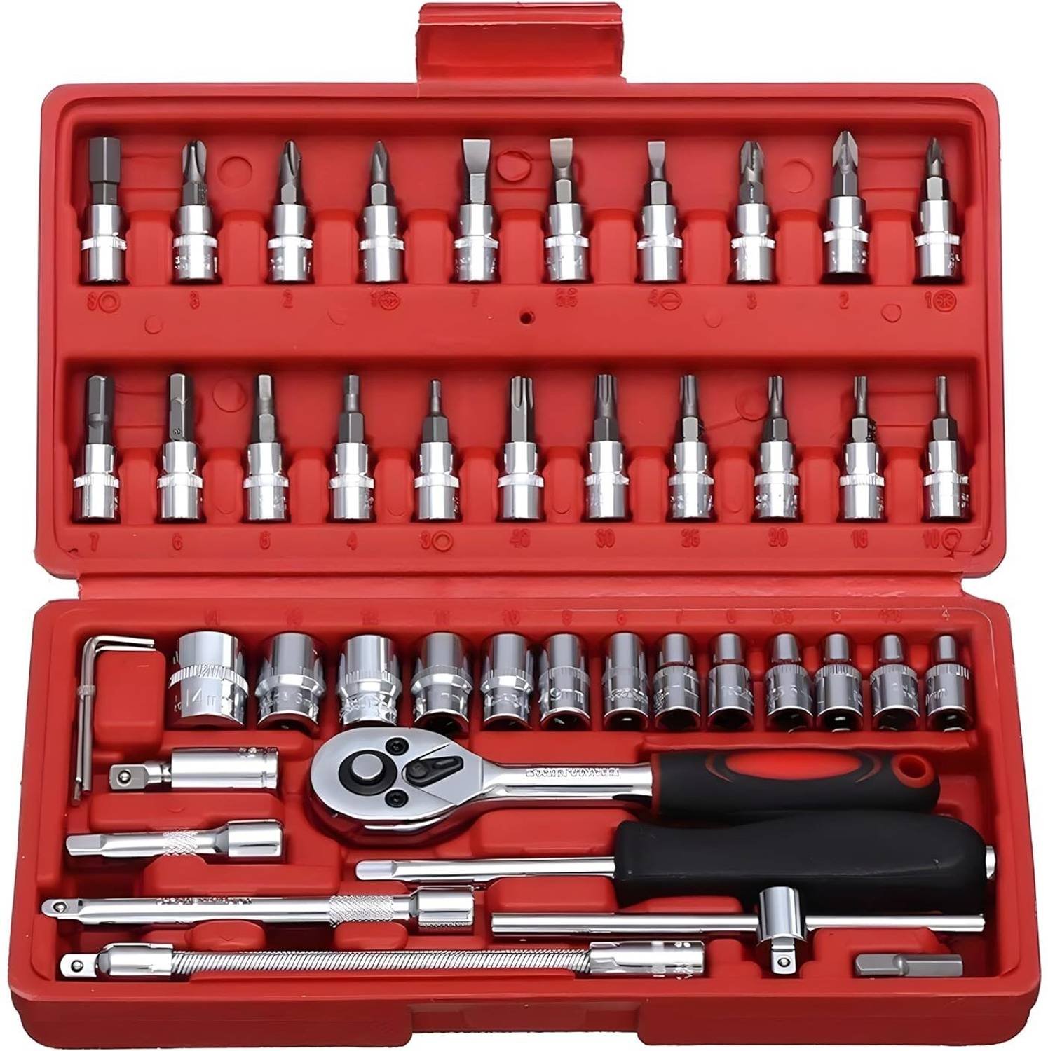 KHANSAHEB 46 in 1 Tool Kit & Socket Set - Image 5