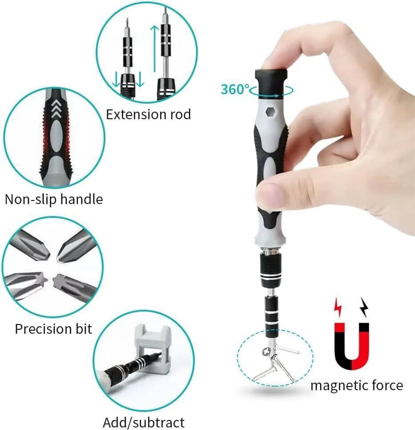 Nispruhay 115 in 1 Precision Screwdriver Set - Image 5