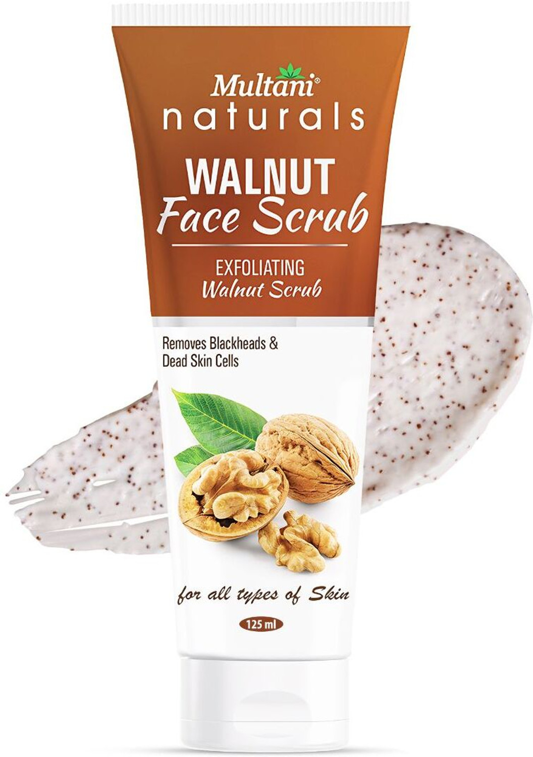 Multani naturals Walnut Face Scrub | Removes Blackheads & Dead Skin Cells - Scrub