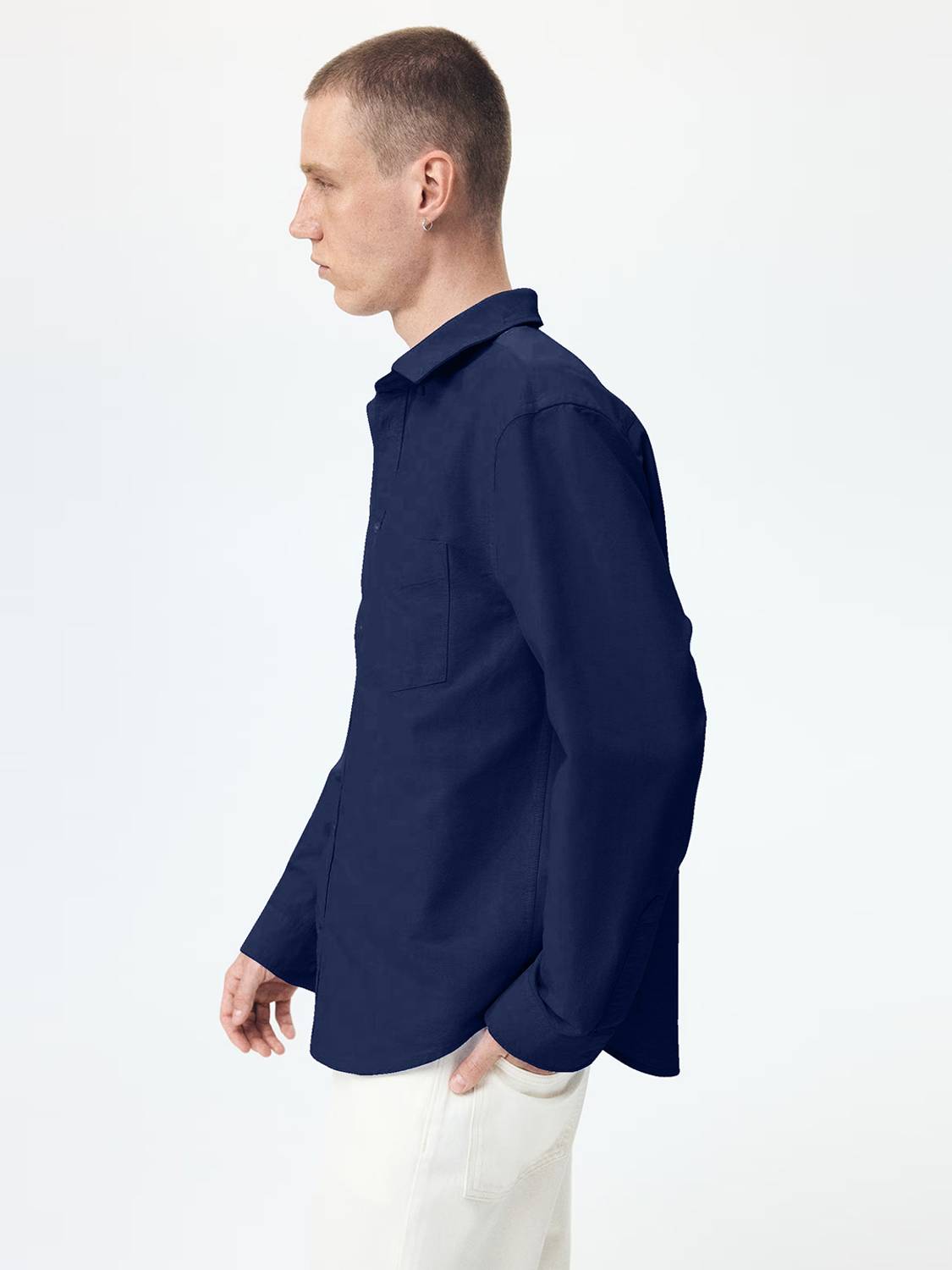 METRONAUT Men Dark Blue Casual Shirt - Image 4