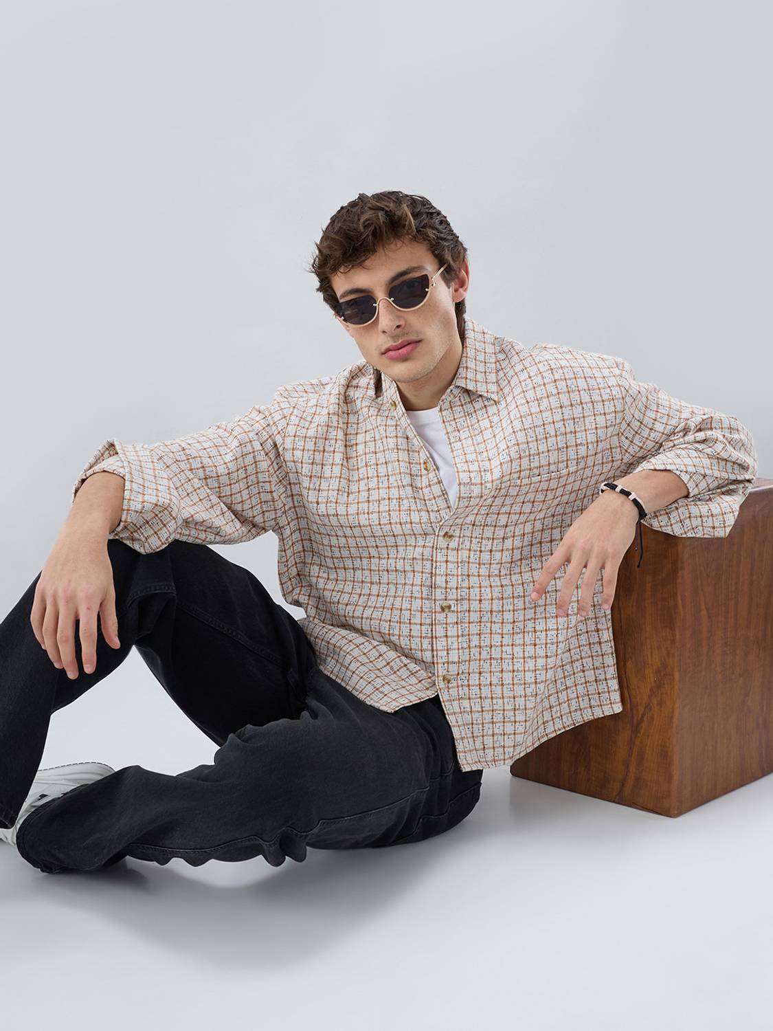 VASTRADO Men Checkered Multicolor Shirt - Image 5