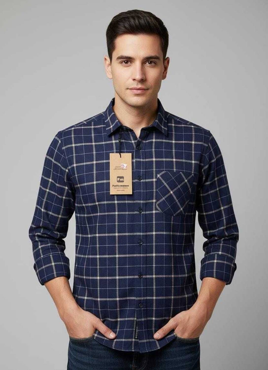 Banana plug Men Checkered Multicolor Shirt - Image 5