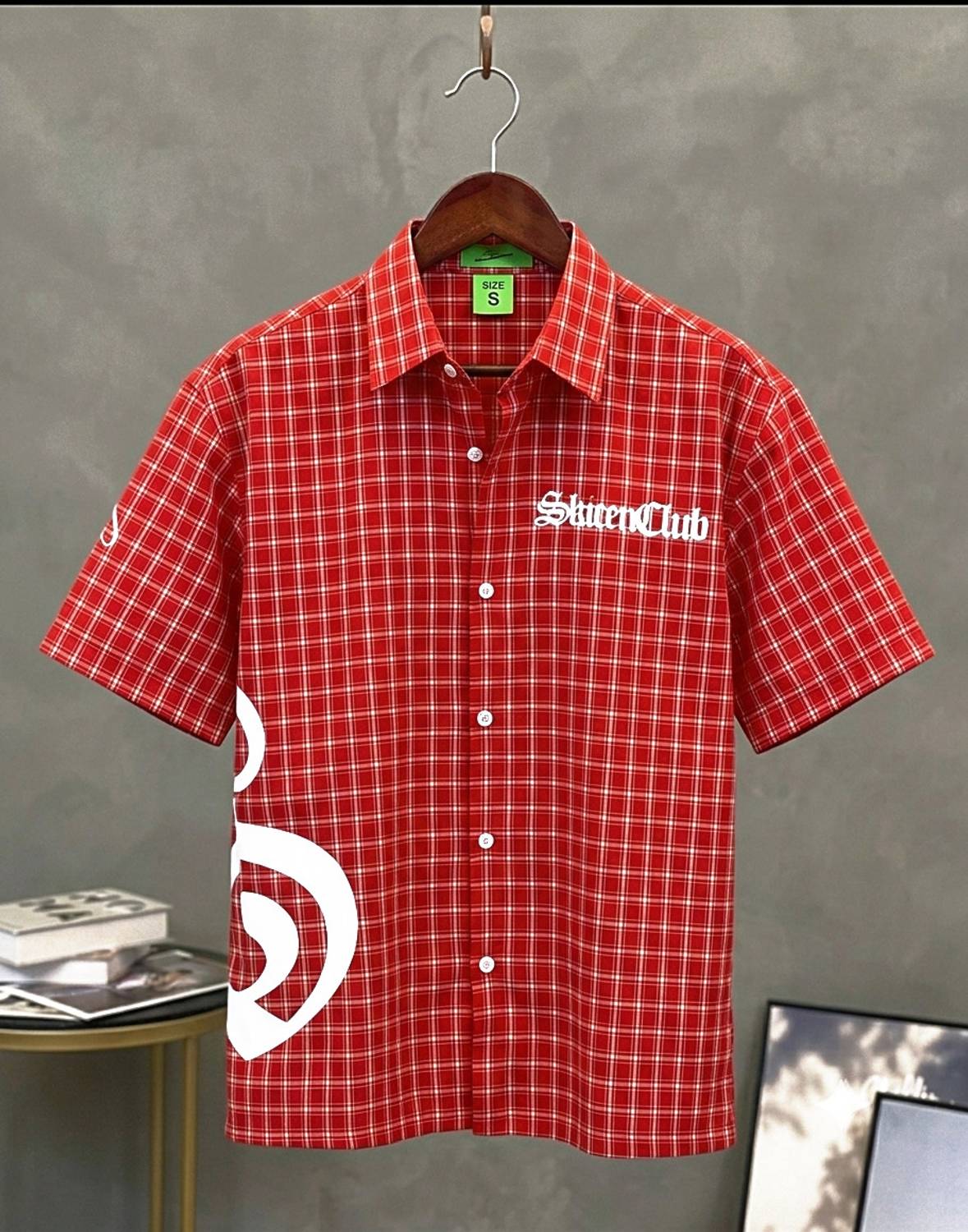 SAMAVARTDESIGNS Men Checkered Red Shirt - Image 4