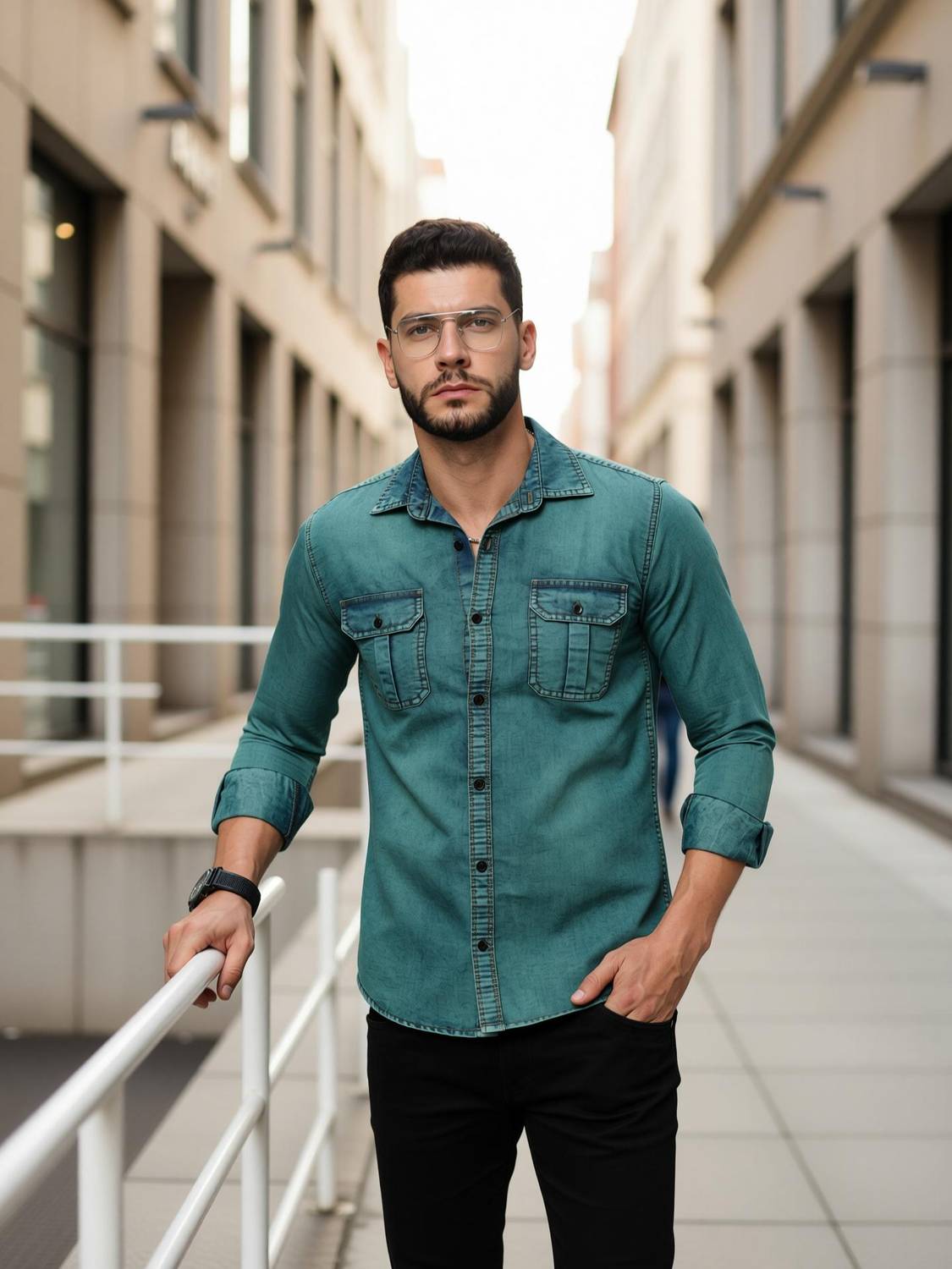 CAZZBA Men Washed Casual Green Shirt Price in India - Buy CAZZBA