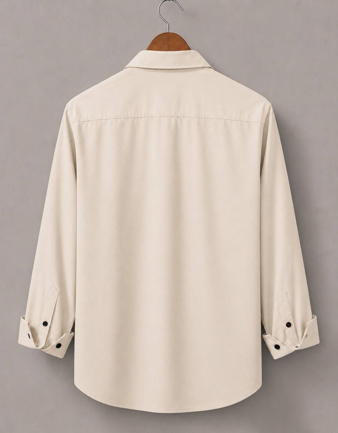 mozero Men Solid Casual Beige, Black Shirt - Image 4