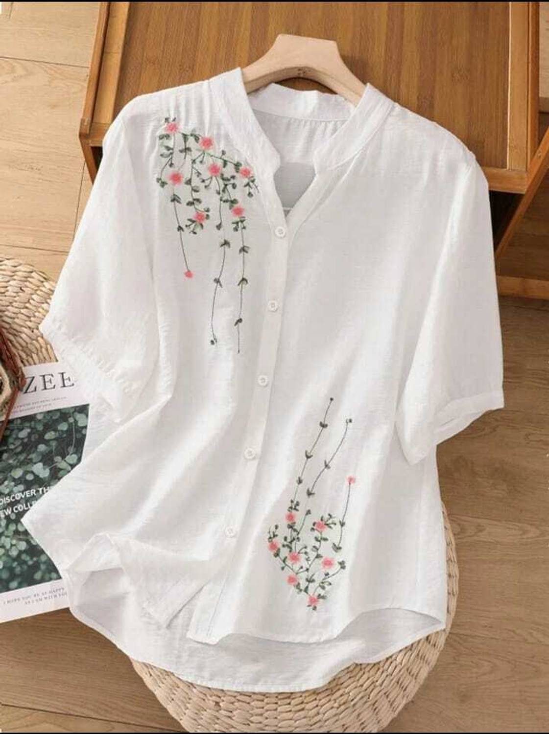HAADIVASTRA Casual Embroidered Women White Top