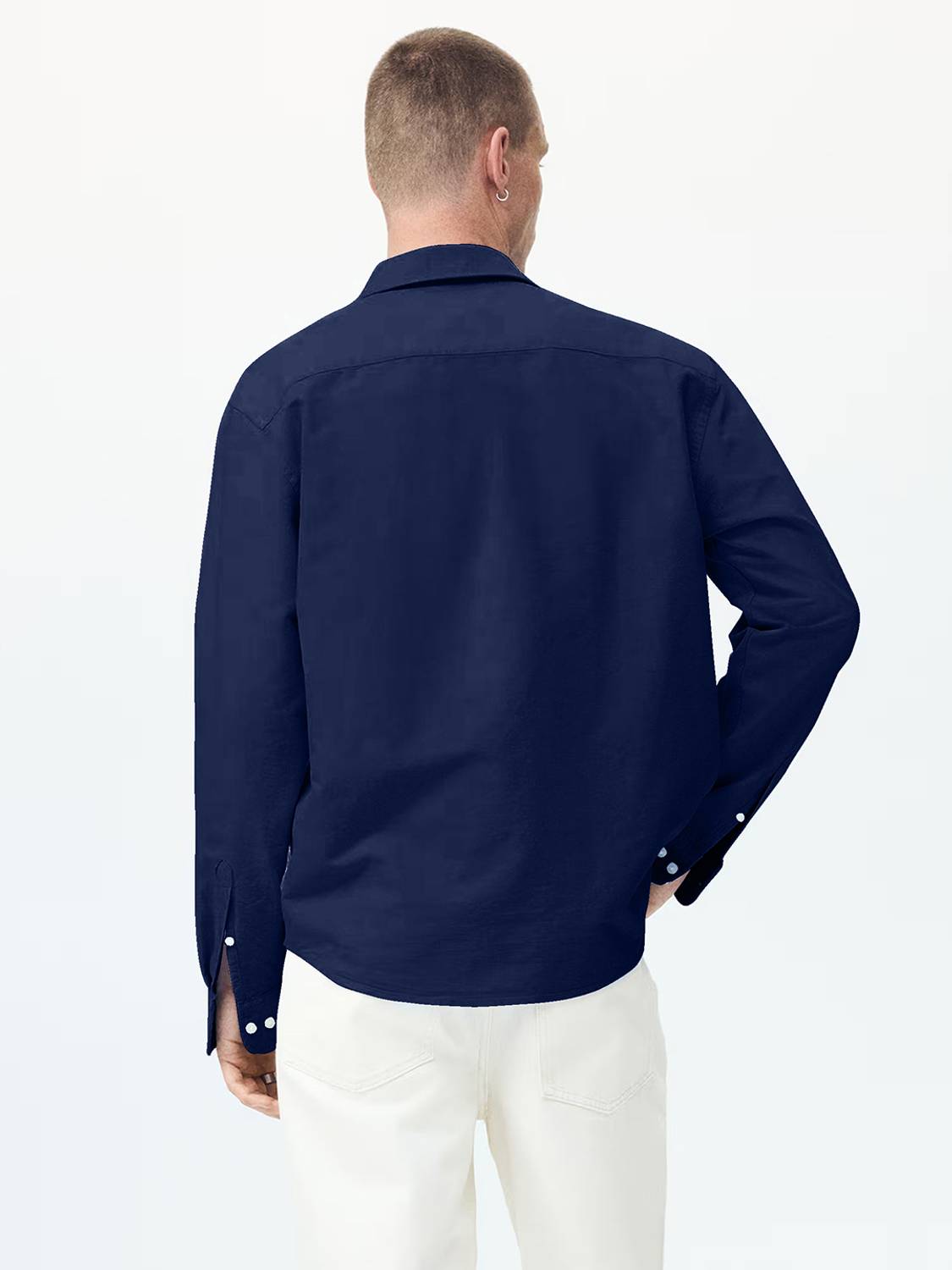 METRONAUT Men Dark Blue Casual Shirt - Image 3