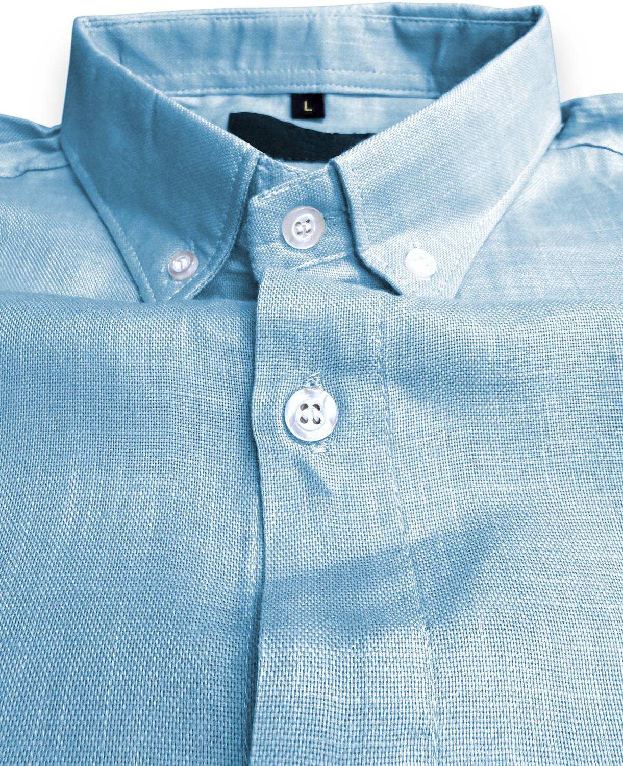 METRONAUT Men Solid Casual Light Blue Shirt - Image 3