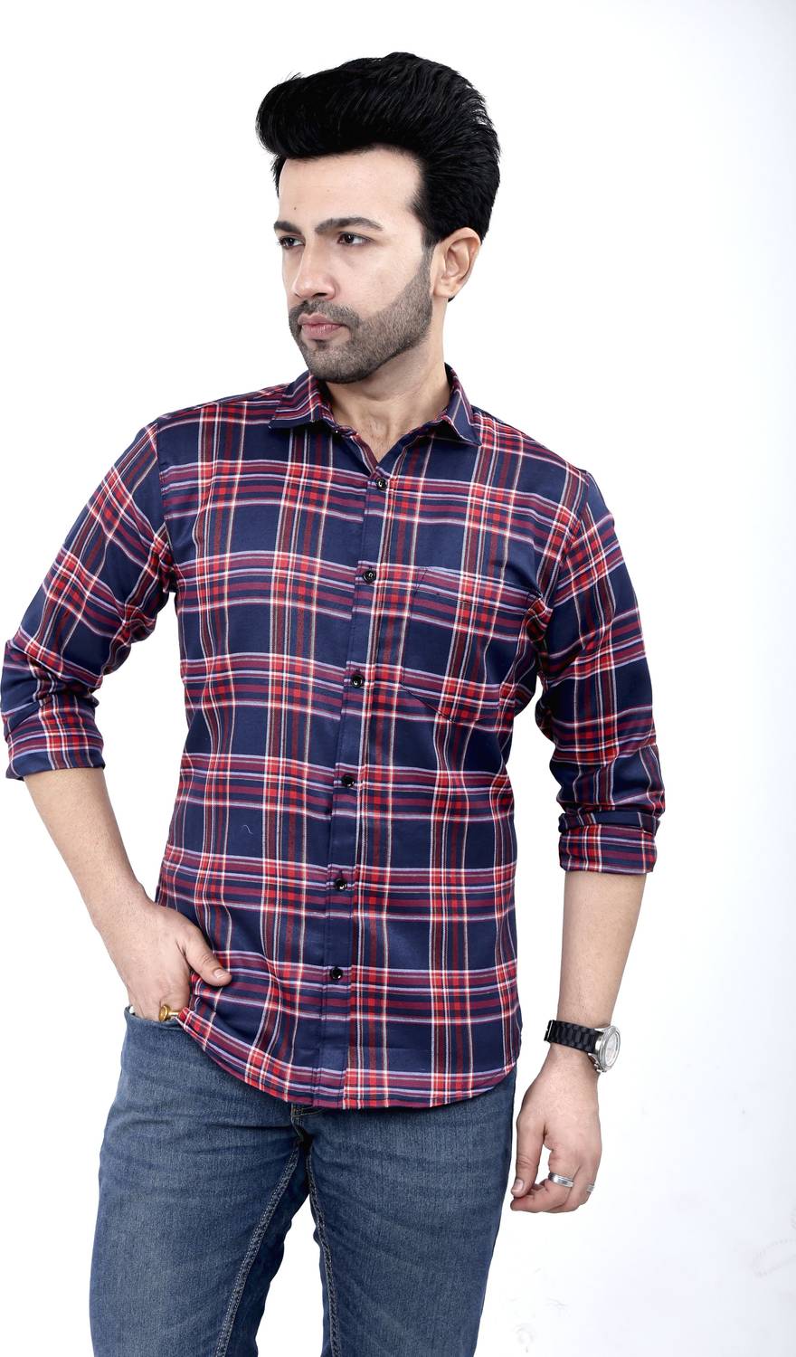Banana plug Men Checkered Multicolor Shirt - Image 3