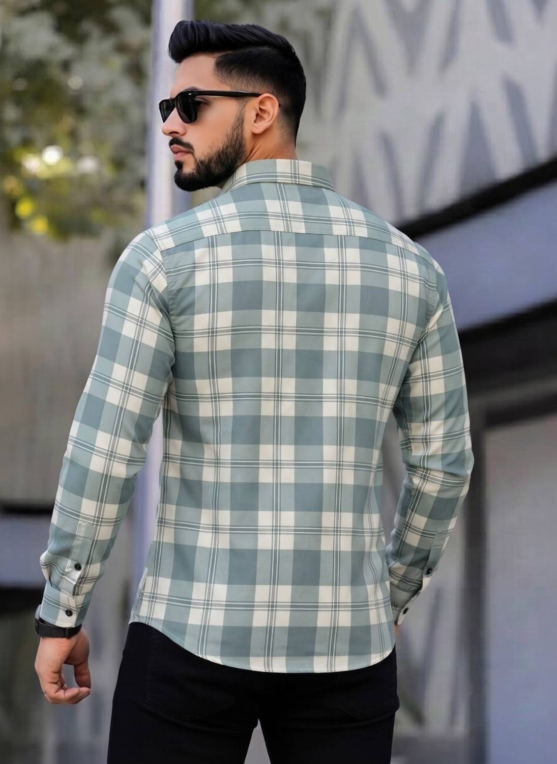 bollydolldesigner Men Checkered Casual Multicolor Shirt - Image 2