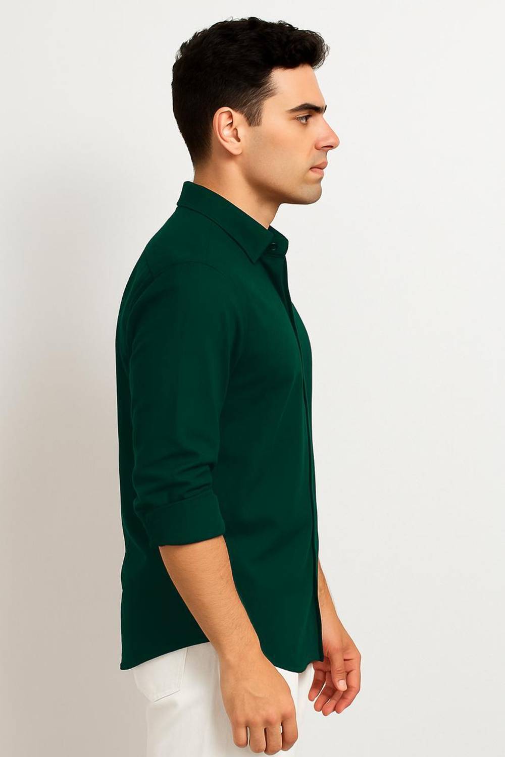 MACSAM Clothings Men Dark Green Casual Shirt - Image 3