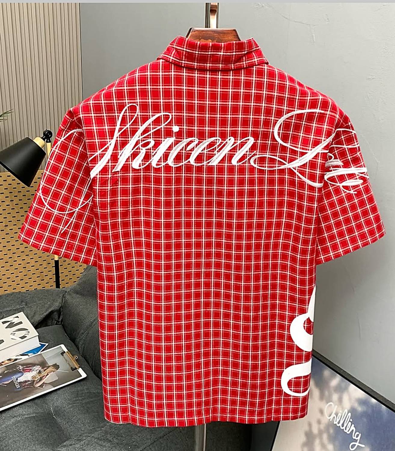 SAMAVARTDESIGNS Men Checkered Red Shirt - Image 5