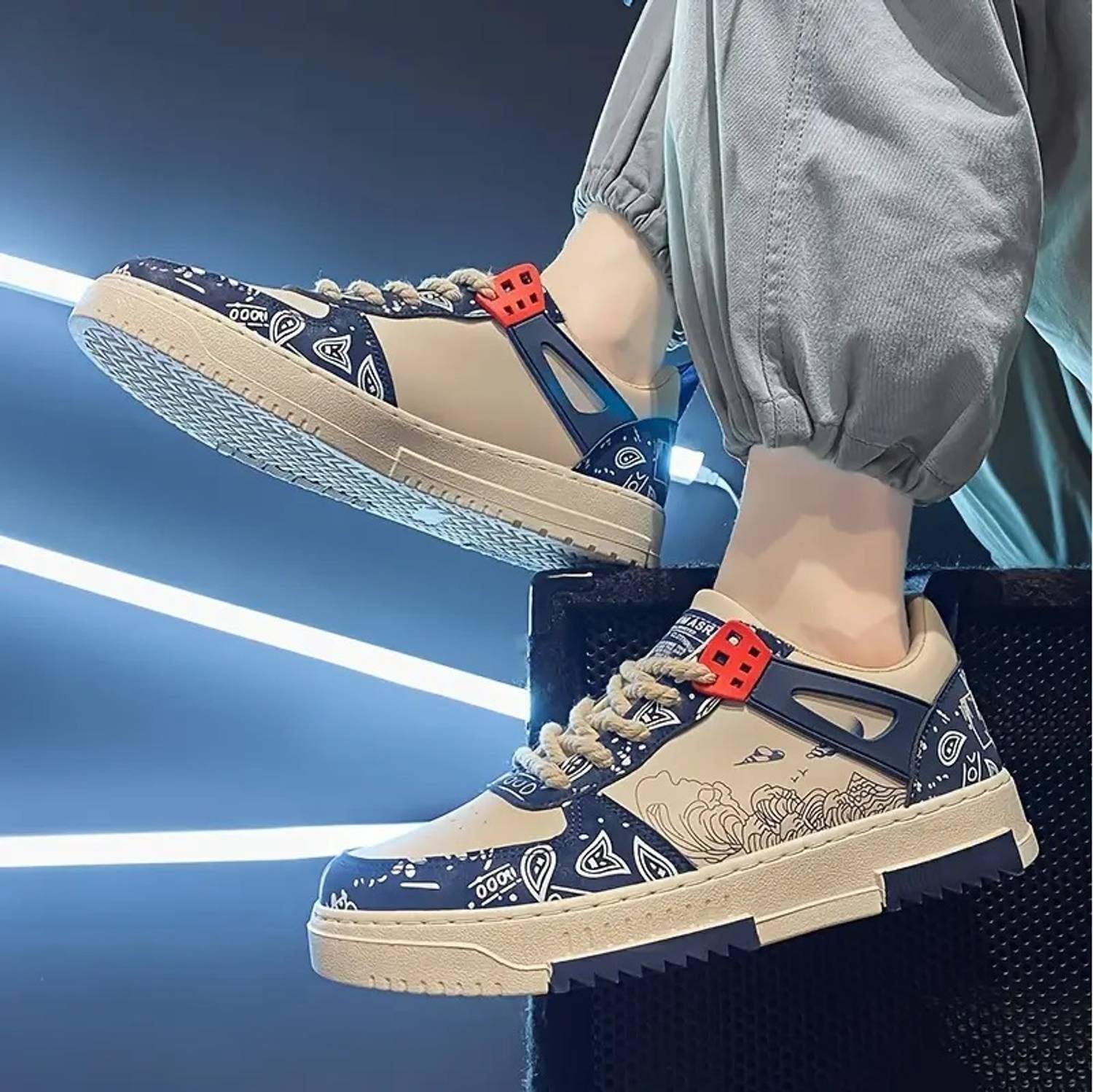 Vask KUS2003_BLUE Men Sneakers - Image 3